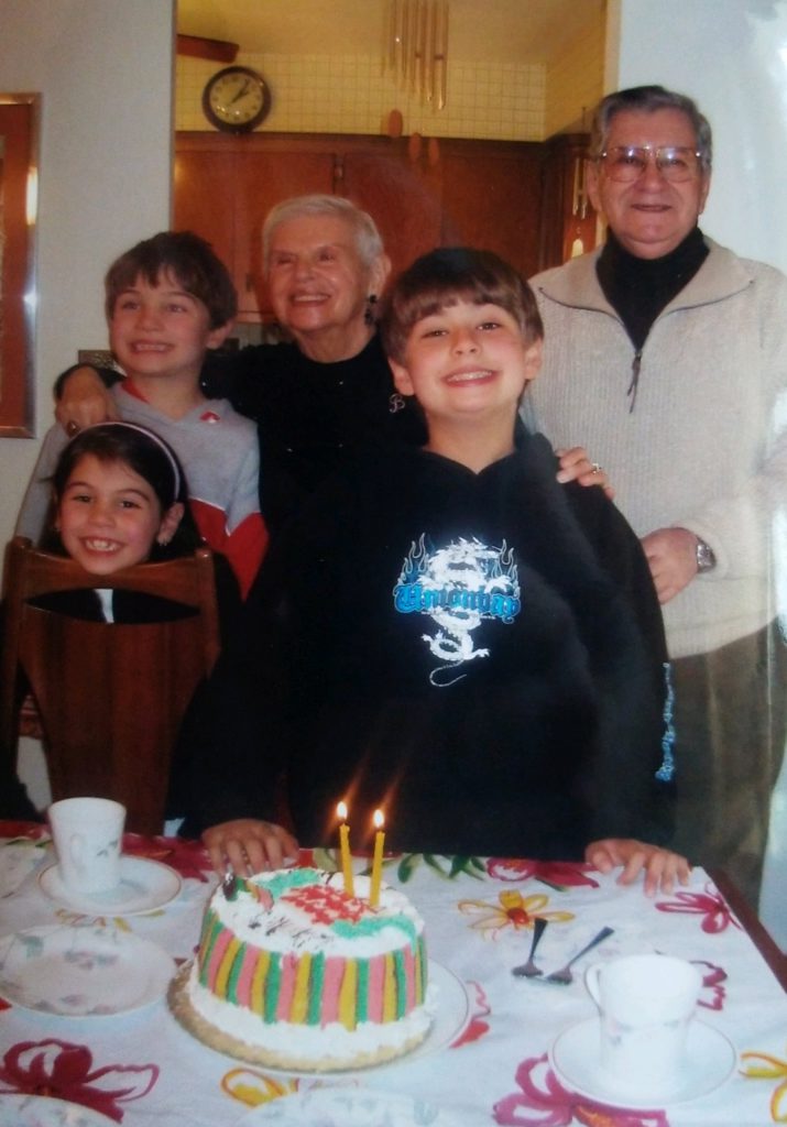 Shlomo with Bella and three of his grandchildren